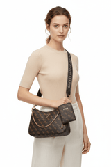 Guess Coal Brown Women Shoulder Bag GB543 - Runner