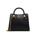 GUESS Coal Grey Printed Nell Logo Satchel Bag GB514 - Runner