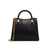 GUESS Coal Grey Printed Nell Logo Satchel Bag GB514 - Runner