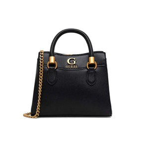 GUESS Coal Grey Printed Nell Logo Satchel Bag GB514 - Runner
