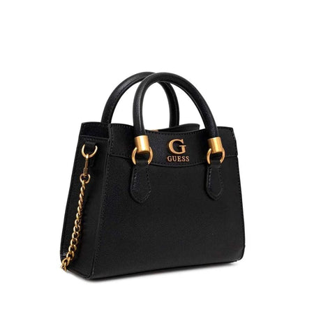 GUESS Coal Grey Printed Nell Logo Satchel Bag GB514 - Runner