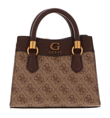 GUESS Coal Printed Nell Logo Satchel Bag - Runner