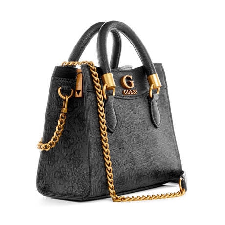 GUESS Coal Printed Nell Logo Satchel Bag - Runner