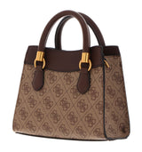 GUESS Coal Printed Nell Logo Satchel Bag - Runner