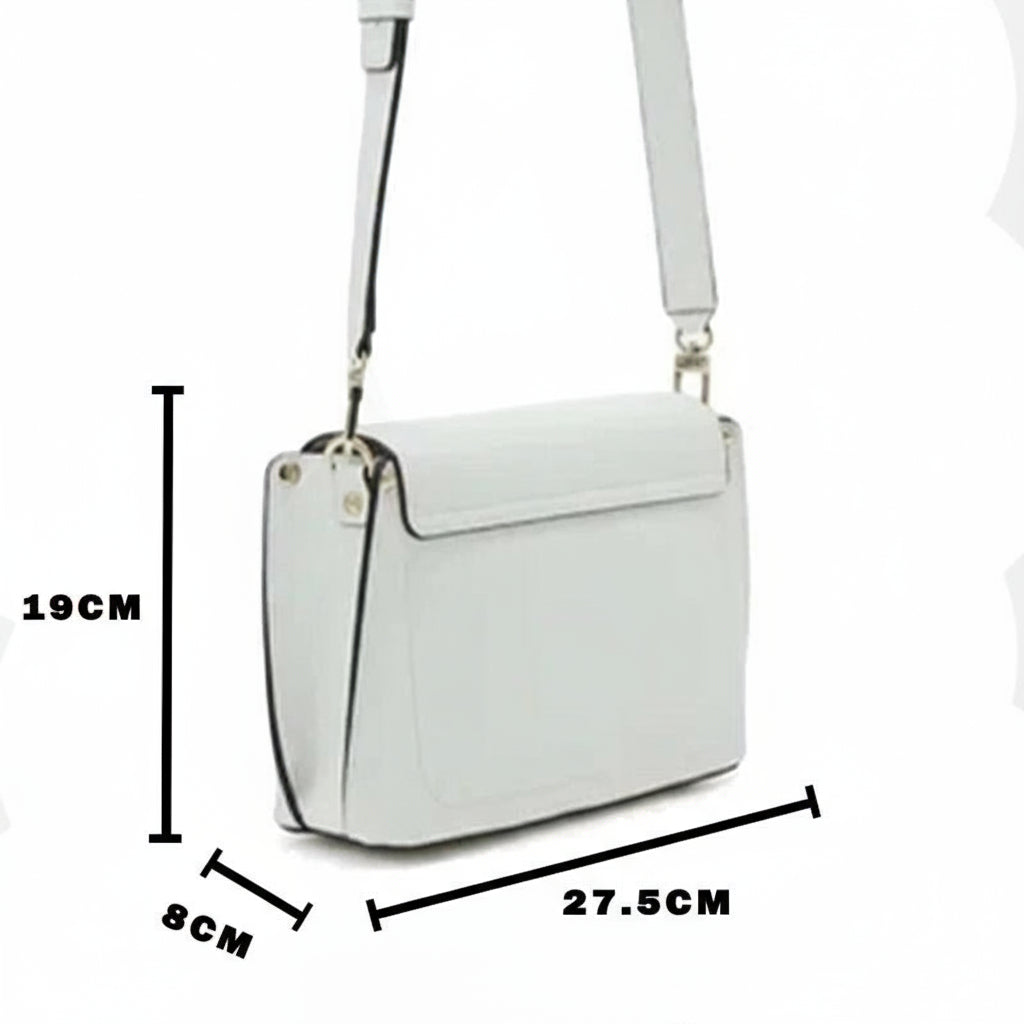 GUESS CORDELIA LOG HANDBAG - WHITE - G309 - Runner