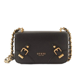 GUESS CORDELIA Logo Luxury Satchel shoulder bag - BLACL - GB306 - Runner
