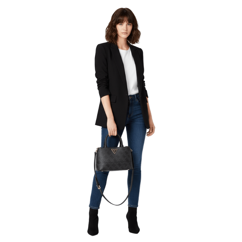 GUESS Cordelia Mini Satchel Handbag - grey - GB65 - Runner