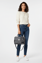 GUESS D CoaLog Women's Bag Eco Grey Handbag GB479 - Runner