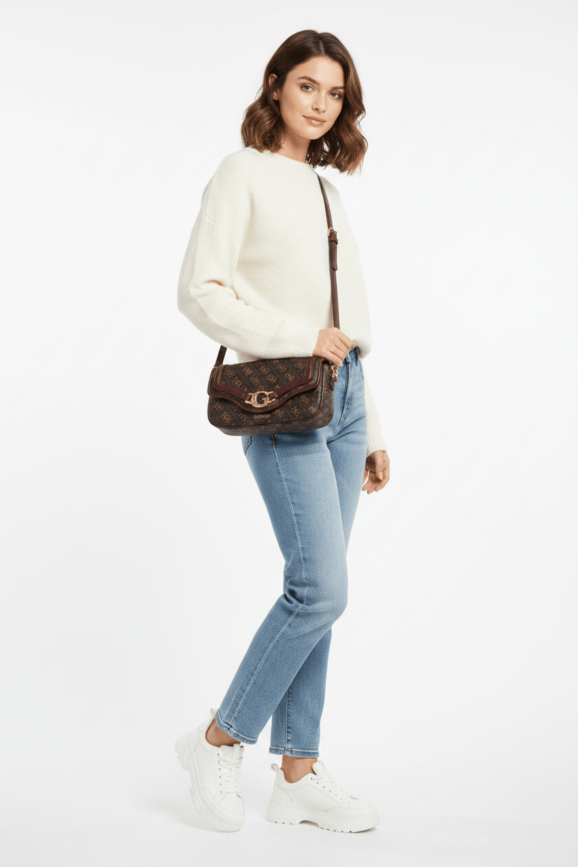 GUESS Dea 4G Logo Shoulder Bag GB542 - Runner