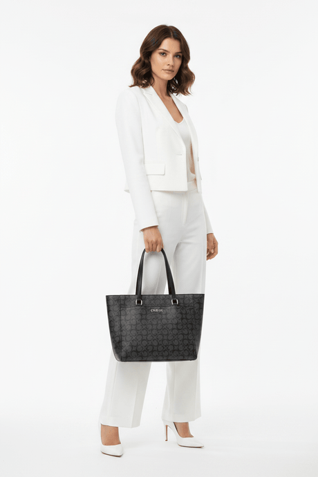 GUESS Delphine Tote Handbag Women - GRY GB502 - Runner