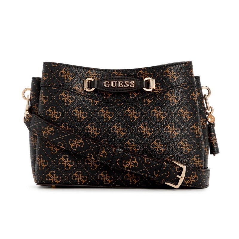 Guess Emera Logo Girlfriend Crossbody Top Zip Bag - Runner