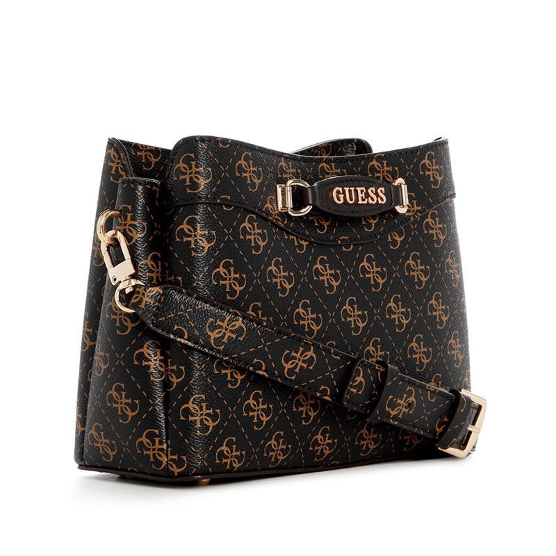 Guess Emera Logo Girlfriend Crossbody Top Zip Bag - Runner