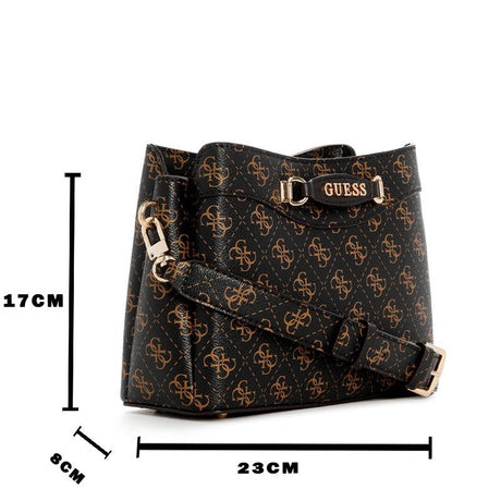 Guess Emera Logo Girlfriend Crossbody Top Zip Bag - Runner