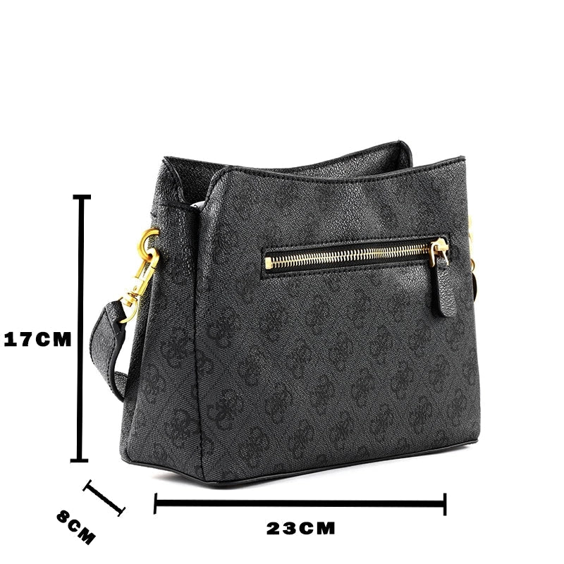 Guess Emera Logo Girlfriend Crossbody Top Zip Bag - Runner