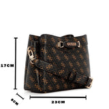 Guess Emera Logo Girlfriend Crossbody Top Zip Bag - Runner