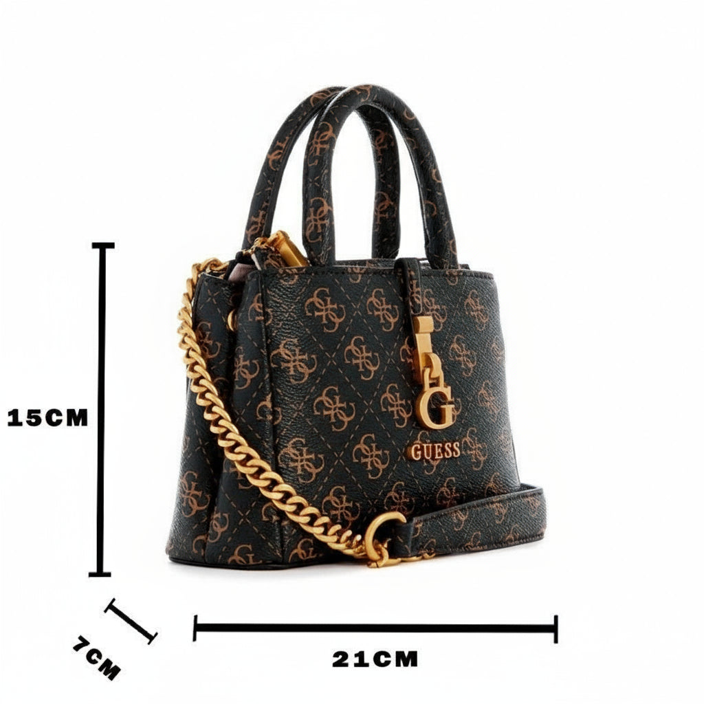 GUESS G James 4G peony logo handbag - GREY - Runner