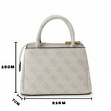 GUESS G James 4G peony logo handbag - GREY - Runner