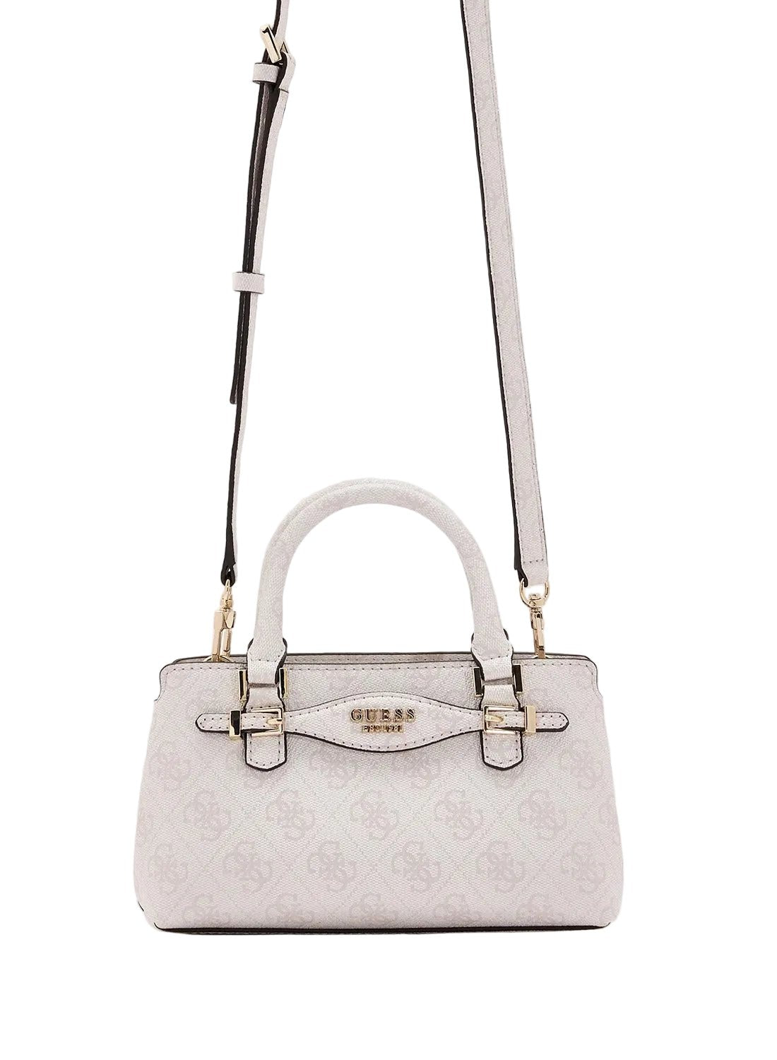 GUESS Katya Mini Satchel Handbag WHITE GB535 - Runner