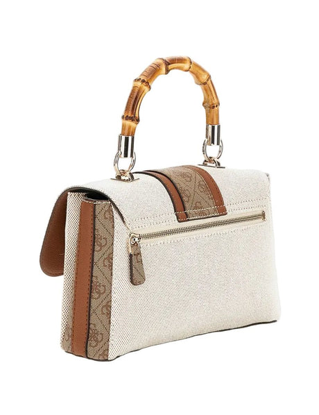 Guess Kerima Bamboo Top Handle Flap Bag GB377 - Runner