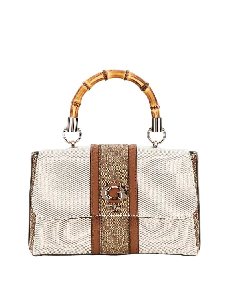 Guess Kerima Bamboo Top Handle Flap Bag GB377 - Runner