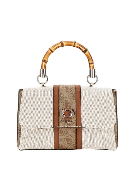Guess Kerima Bamboo Top Handle Flap Bag GB377 - Runner
