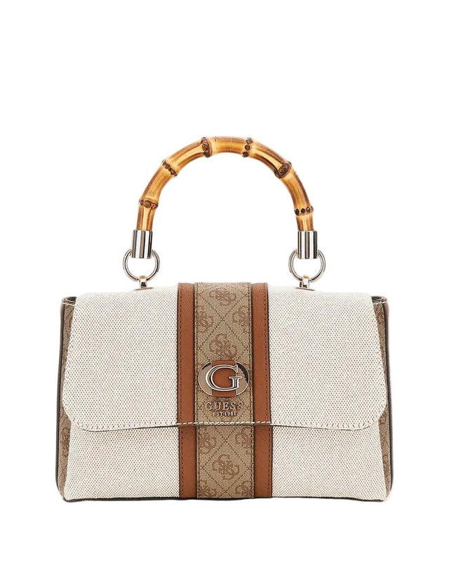 Guess Kerima Bamboo Top Handle Flap Bag GB377 - Runner