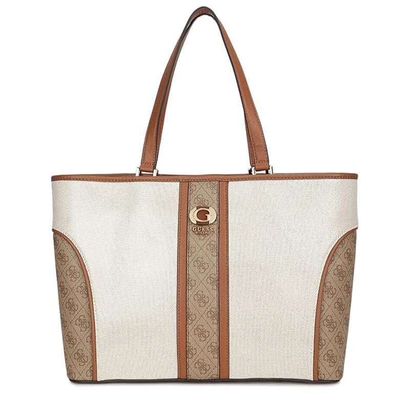 Guess Kerima Tote Natural/Milk Logo, Natural / Milk Logo Bag GB352 - Runner