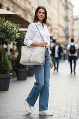 Guess Kerima Tote Natural/Milk Logo, Natural / Milk Logo Bag GB354 - Runner