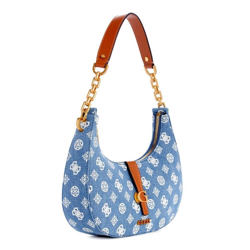 GUESS Kuba 4G Peony Logo Hobo Shoulder Bag - Runner