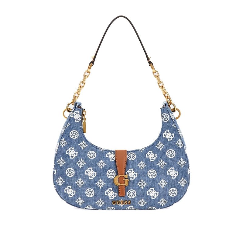 GUESS Kuba 4G Peony Logo Hobo Shoulder Bag - Runner
