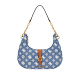 GUESS Kuba 4G Peony Logo Hobo Shoulder Bag - Runner