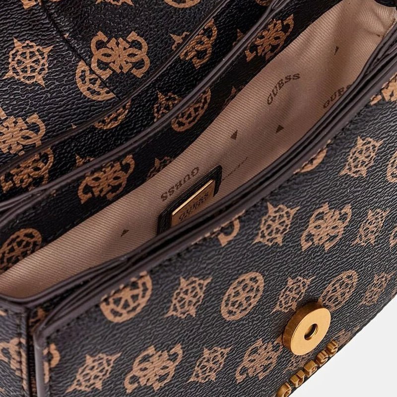 Guess Kuba Tri Compartment Flap bag - WHITE - Runner