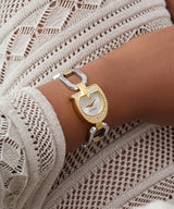 GUESS Ladies 2 - Tone Gold Tone Analog W GW0683L6 GGW10 - Runner