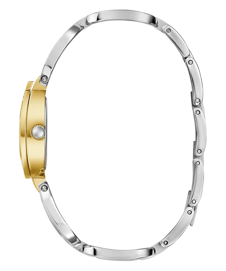 GUESS Ladies 2 - Tone Gold Tone Analog W GW0683L6 GGW10 - Runner