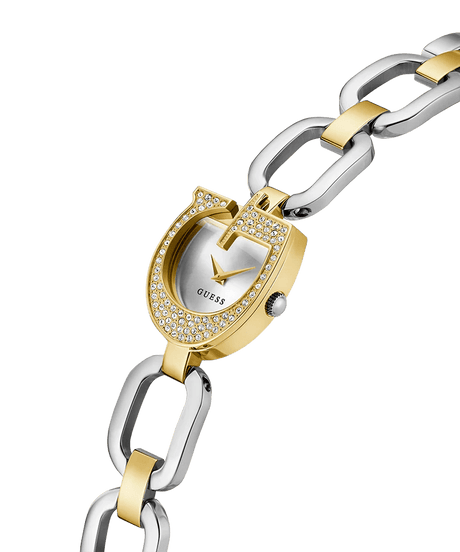 GUESS Ladies 2 - Tone Gold Tone Analog W GW0683L6 GGW10 - Runner