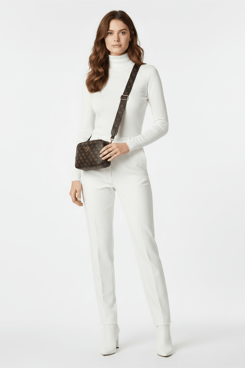 GUESS Meridian Camera Bag Dove Logo - Runner