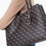 GUESS Meridian Monogram Girlfriend Tote Bag GB446 - Runner