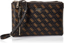 Guess Naya Grain Double PVC Crossbody with Front Zip Pocket WAMAN GB388 - Runner