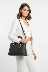 GUESS Noelle Basique Signature Logo Girlfriend Satchel Bag GB505 - Runner