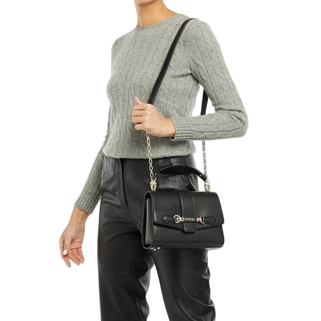 GUESS Nolana Patent Mini Handbag - BLACK - GB333 - Runner