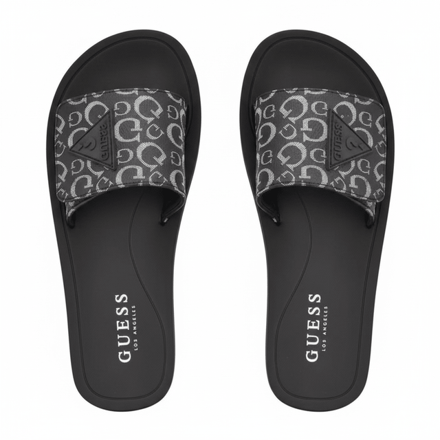 GUESS Parties Logo Slides – Black SLW11 - Runner