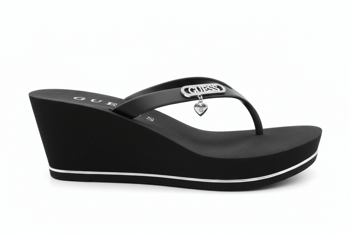 GUESS Sahira Foam Wedges blue flip - flops SLW39 - Runner