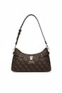 Guess Signature Brown Monogram Shoulder Bag GB556 - Runner