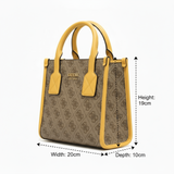 GUESS SILVANA MINI SHOULDER BAG - BROWN - GB16 - Runner