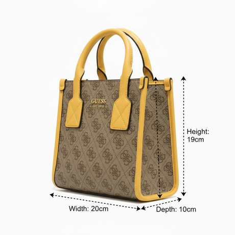 GUESS SILVANA MINI SHOULDER BAG - BROWN - GB16 - Runner