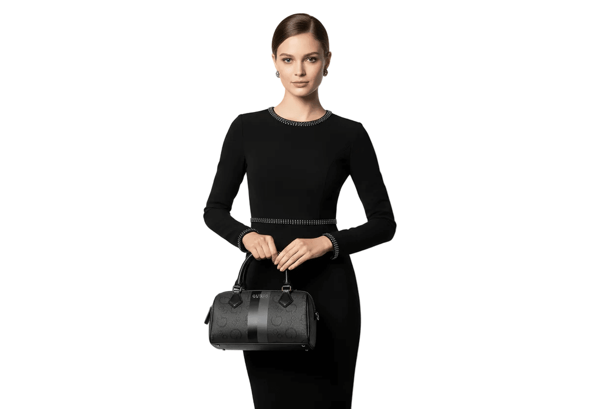 GUESS WESTER Box Satchel Mini Boston Bag - Runner