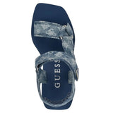 GUESS womens Daysa Wedge Sandal - BLU SLW10 - Runner