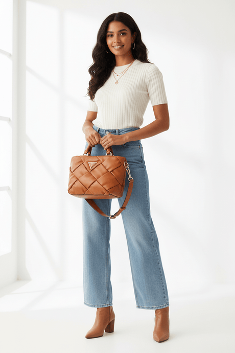 GUESS Zaina Mini Satchel Bag - Runner