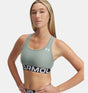 HeatGear® Armour Mid Branded Women's Sports Bra - Runner