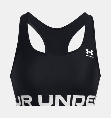 HeatGear® Armour Mid Branded Women's Sports Bra - Runner